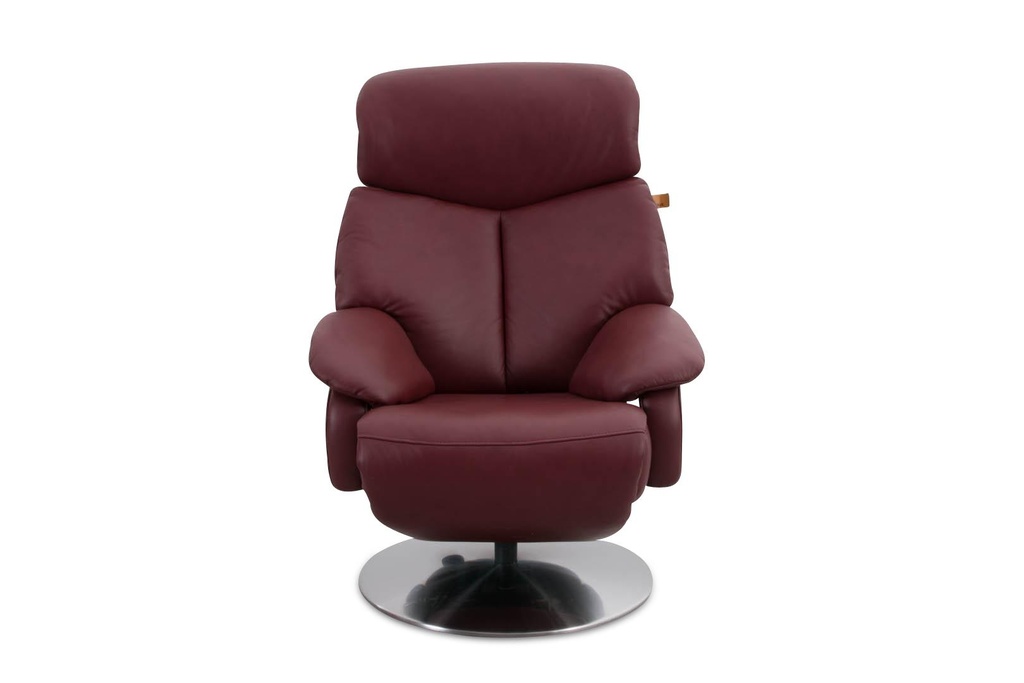 [92235313] Hukla TV armchair Cosy Relax CR15029 in leather Credo barolo