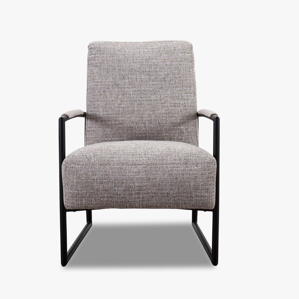[92260201] K+W - 7400 exclusive armchair in light gray fabric