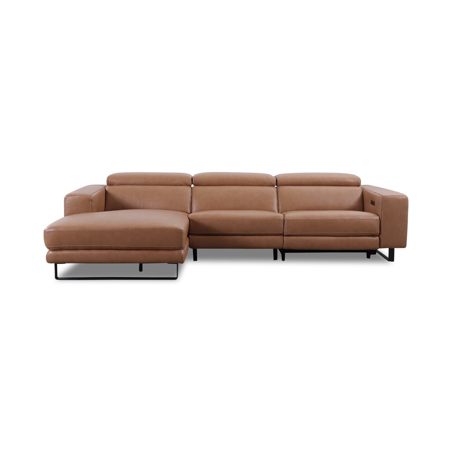 Ecksofa Romero KM6177 in Leder Pure in tan