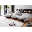 MCA Furniture Polstergarnitur Belviano in Stoff Puente hellgrau