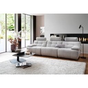 MCA Furniture Polstergarnitur Belviano in Stoff Puente hellgrau