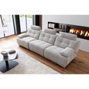 MCA Furniture Polstergarnitur Belviano in Stoff Puente hellgrau