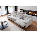 MCA Furniture Polstergarnitur Belviano in Stoff Puente hellgrau