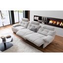 MCA Furniture Polstergarnitur Belviano in Stoff Puente hellgrau