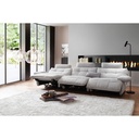 MCA Furniture Polstergarnitur Belviano in Stoff Puente hellgrau