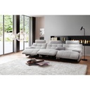 MCA Furniture Polstergarnitur Belviano in Stoff Puente hellgrau