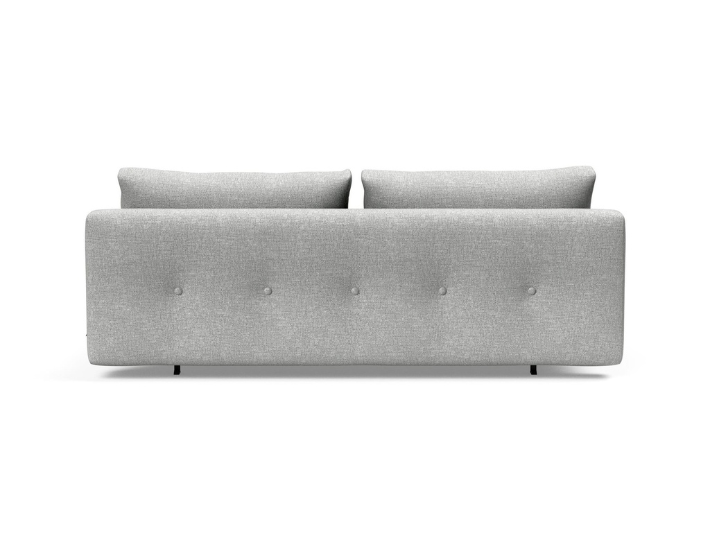 Innovation Living Schlafsofa Recast Plus Beine Eiche hell 140cm in Stoff 590 Micro Check Grey