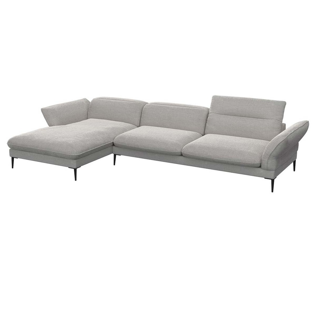 Flexlux Ecksofa 0041 Salino in Stoff Brescia