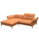 Flexlux Ecksofa Salino in Leder Nature