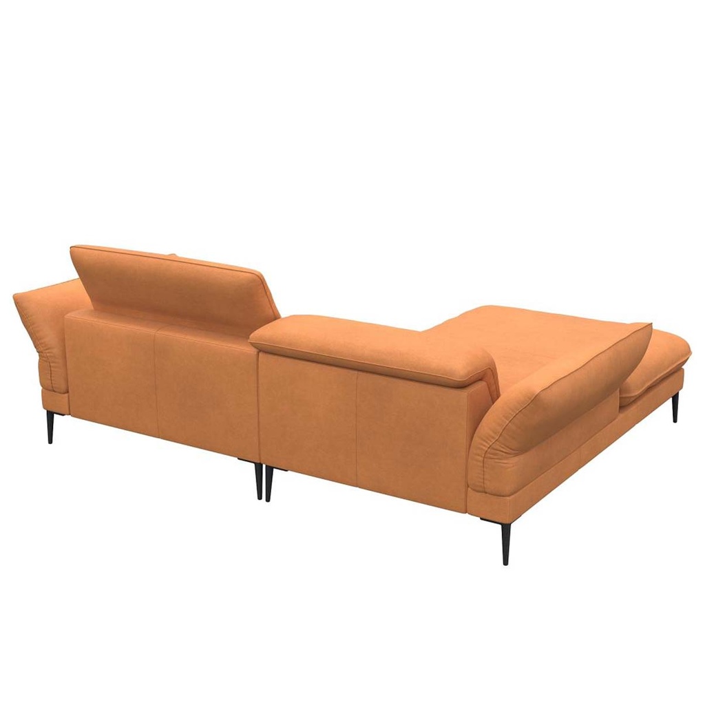 Flexlux Ecksofa Salino in Leder Nature