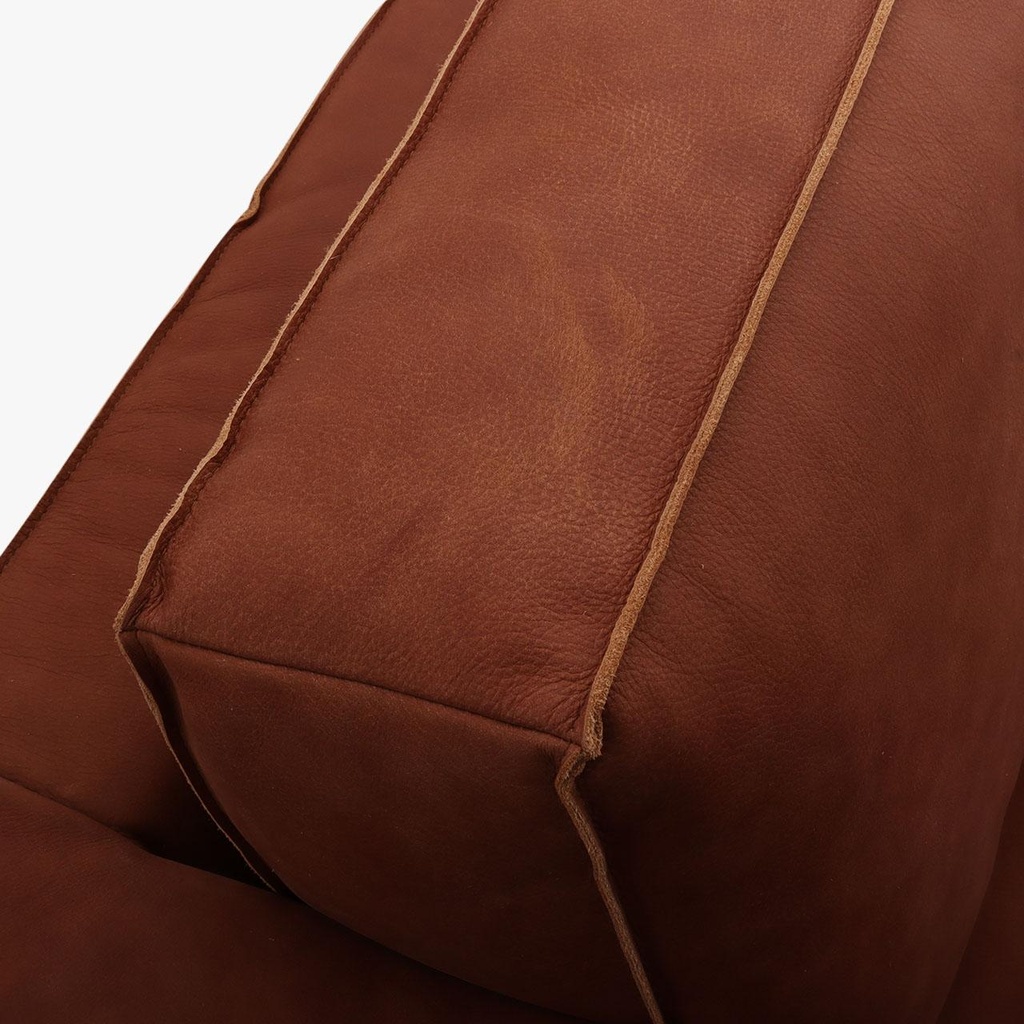 Catra Home Ecksofa Lounge BEN in Leder Africa cognac