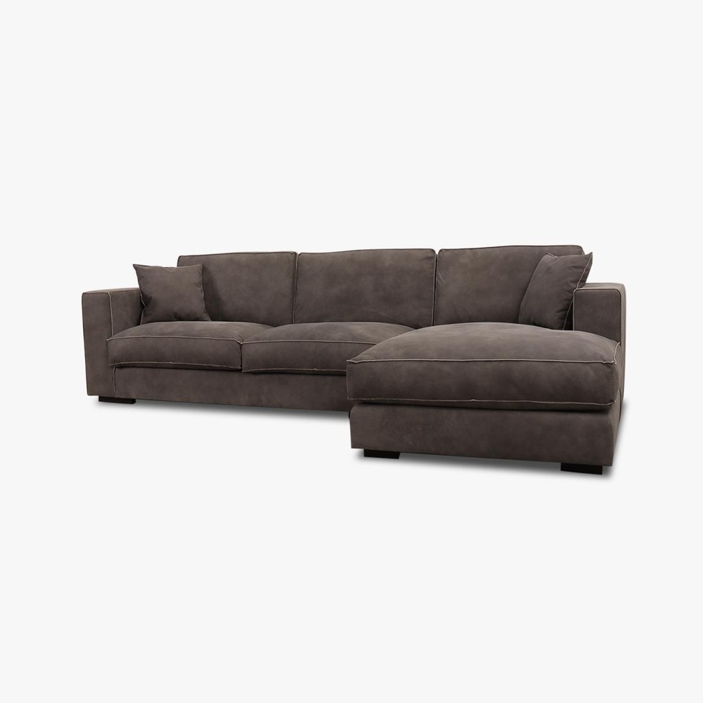 Catra Home Ecksofa Lounge BEN in Leder Congo lava