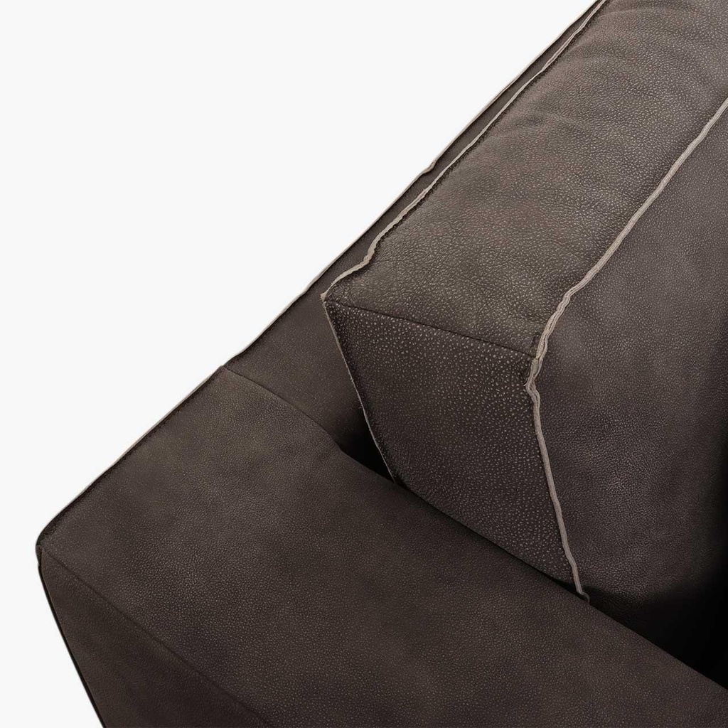 Catra Home Ecksofa Lounge BEN in Leder Congo lava