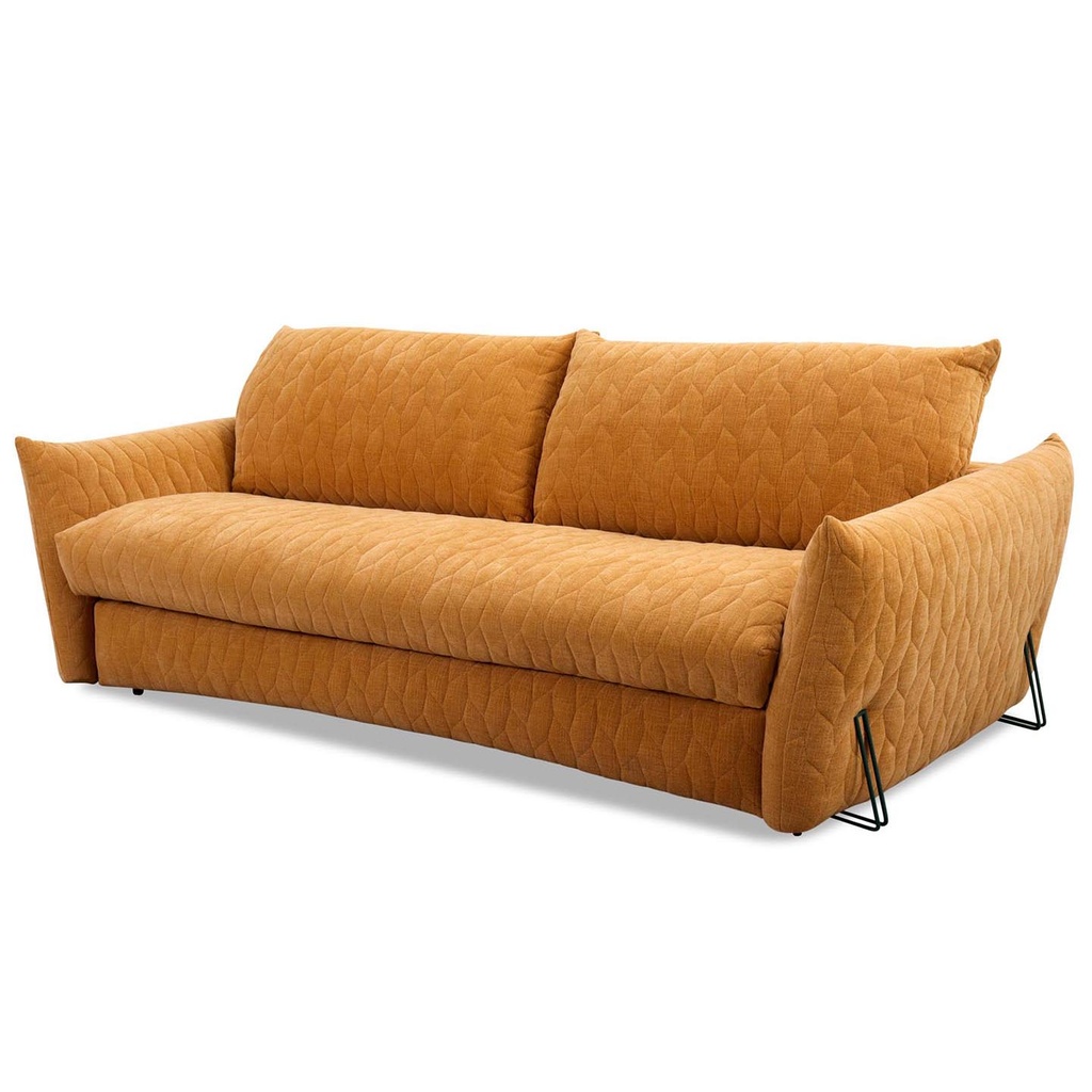 Dienne Salotti Schlafsofa Smooth in Stoff Nuvole orangebraun