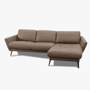 Willi Schillig Ecksofa 12301 SOFTY in Leder Z59 stone