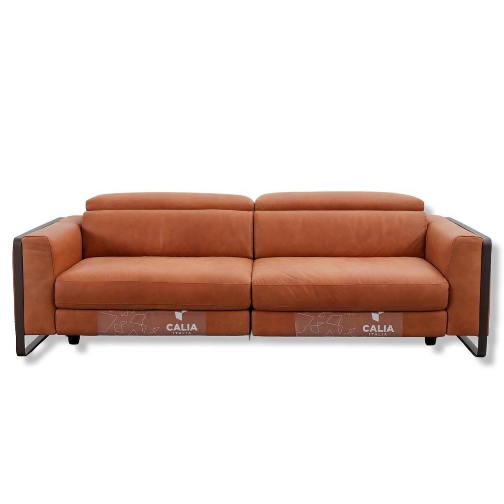 Calia Italia Sofa Garnitur FALCO Relax in Leder Nouveau cognac