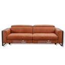 Calia Italia Sofa Garnitur FALCO Relax in Leder Nouveau cognac