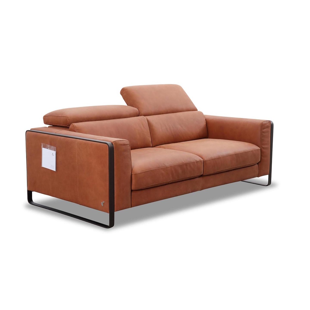 Calia Italia Sofa Garnitur FALCO Relax in Leder Nouveau cognac