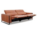 Calia Italia Sofa Garnitur FALCO Relax in Leder Nouveau cognac