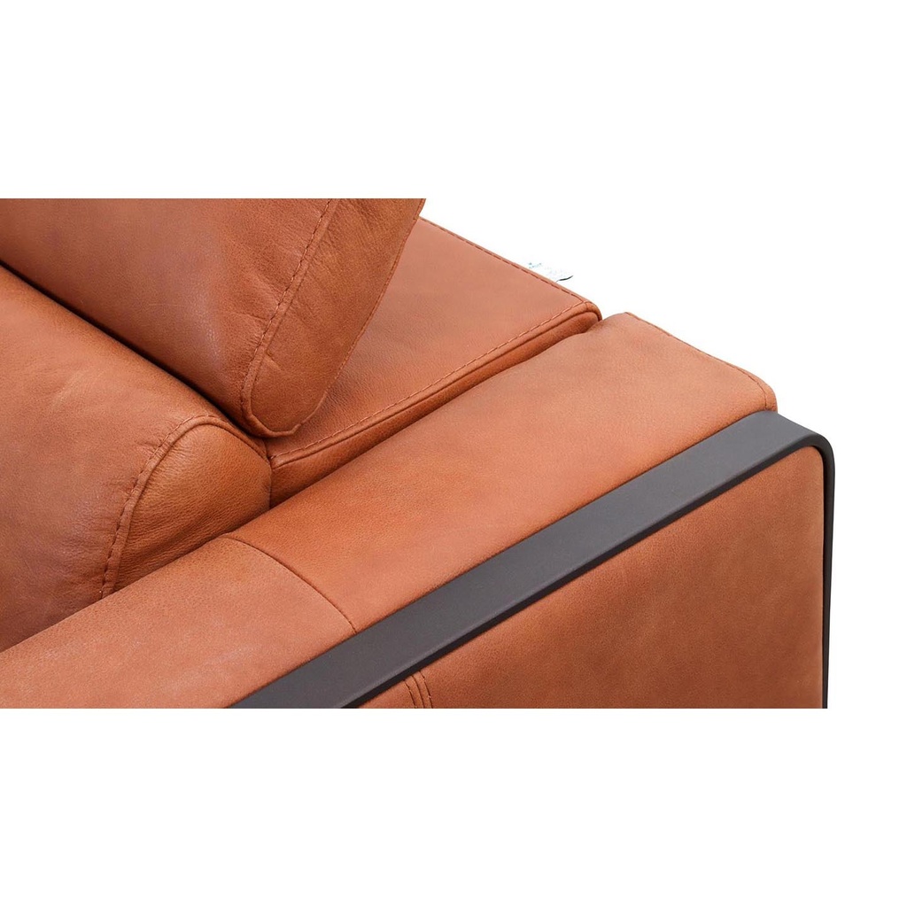 Calia Italia Sofa Garnitur FALCO Relax in Leder Nouveau cognac