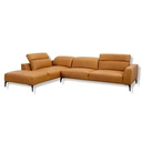 Flexlux Ecksofa VOLUZZI in Leder Nature cognac