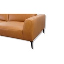 Flexlux Ecksofa VOLUZZI in Leder Nature cognac