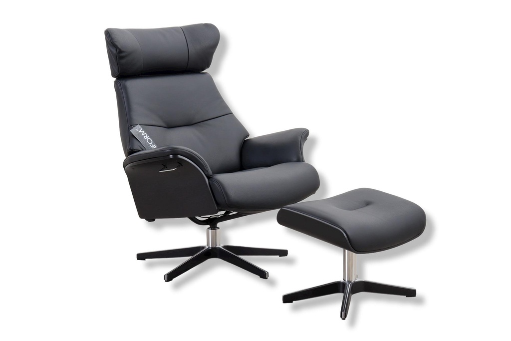 [92255873] Conform TV armchair Air in Fantasy black leather